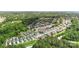 Panoramic aerial shot of a residential community with lush green surroundings and well-spaced homes at 4313 Courtly Ln, Belmont, NC 28012