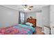 This cozy bedroom features hardwood floors and is painted in a neutral color at 4424 Huntington Dr, Gastonia, NC 28056