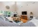 Cozy living room with a fireplace, and sliding glass doors to the outside at 4616 Gold Finch Dr, Denver, NC 28037