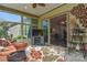 Screened patio offering views to the interior and backyard at 464 Granite Lake Ct, Denver, NC 28037