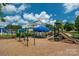 Community playground with slides, swings, and seating offers a fun and convenient space for families to enjoy at 5014 Forest Hills Pl, Fort Mill, SC 29707