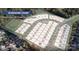 Aerial view of the RoseShire Chase community highlighting individual lot locations at 9945 Cask Way, Huntersville, NC 28078