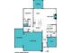 Detailed floor plan showcasing the layout of the first floor including the garage, kitchen, and bedrooms at 9945 Cask Way, Huntersville, NC 28078