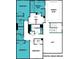 Upstairs floor plan featuring the bedrooms, bathrooms, laundry room, and owner's suite in the home at 9945 Cask Way, Huntersville, NC 28078