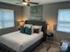 A serene bedroom with plush bedding, stylish lamps, and a soothing color palette at 1004 Johnson St, Charlotte, NC 28206