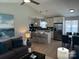 Open living space connecting the kitchen, living room, and dining area at 1004 Johnson St, Charlotte, NC 28206
