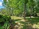 Spacious backyard with lush greenery, mature trees, and plenty of room for outdoor activities at 11121 Sevilla Ct, Charlotte, NC 28226