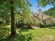 Backyard with lush landscaping at 11121 Sevilla Ct, Charlotte, NC 28226