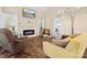 Cozy living room with fireplace and comfortable seating at 11121 Sevilla Ct, Charlotte, NC 28226