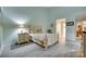 Bright bedroom with a ceiling fan and light blue walls at 115 Pine Grove Cir, Clover, SC 29710