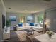 Inviting living room featuring a plush sofa, stylish decor, and an open layout at 1150 Shue Rd, China Grove, NC 28023