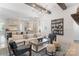 An open floor plan with modern finishes featuring a spacious living room and a beautiful gourmet kitchen at 18207 Shearer Rd, Davidson, NC 28036