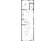 Floorplan of level 2 showing layout of kitchen, stairs, living room, dining, and secondary bedroom at 2430 Arty Ave # 5B, Charlotte, NC 28208