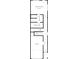 Floorplan of level 1 showing layout of garage, stairs, main bedroom, and primary bathroom at 2430 Arty Ave # 5B, Charlotte, NC 28208