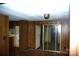 Cozy living room with wood-look floors and sliding glass doors at 3225 Sawmill Rd, Hickory Grove, SC 29717