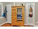 A great bedroom with hardwood floors and an abundance of storage, plus a mirror at 3430 Rea Rd, Charlotte, NC 28226