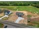 Aerial view of a house showcasing the roof, driveway and surrounding land at 355 Northbrook Iii School Rd # 10, Vale, NC 28164