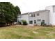 Townhome backyard featuring a lawn and sliding glass doors providing outdoor access at 8040 Flanders St, Charlotte, NC 28277