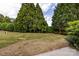 Expansive backyard with mature trees offers privacy and a peaceful outdoor setting at 8040 Flanders St, Charlotte, NC 28277