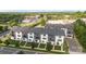 Aerial view of contemporary townhomes, showcasing the community's layout and proximity to local amenities at 8723 Nolley Ct, Charlotte, NC 28270