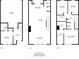 Detailed floor plan showcasing layouts for all three levels including dimensions and room names at 8723 Nolley Ct, Charlotte, NC 28270
