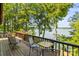 Balcony overlooking the lake, ideal for enjoying serene views and outdoor dining at 9289 Azalea Rd, Sherrills Ford, NC 28673
