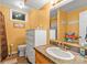 Cozy bathroom with a white chest of drawers and an oval sink with plenty of space at 9289 Azalea Rd, Sherrills Ford, NC 28673