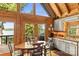 Kitchen area with dining table and lake views at 9289 Azalea Rd, Sherrills Ford, NC 28673