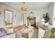 Cozy living room with fireplace, comfortable seating, and decorative accents at 1000 Oakshade Ave, Kannapolis, NC 28083