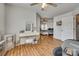 Bedroom features hardwood floors, a makeup vanity, and access to the main bedroom at 1140 Landsdown Dr, Salisbury, NC 28147