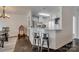 Modern kitchen with stainless steel appliances, a breakfast bar and adjacent dining space at 1140 Landsdown Dr, Salisbury, NC 28147