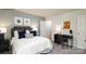 Cozy bedroom with neutral tones, a desk area, and a bright, inviting atmosphere at 118 Parker Claire Ln, Kings Mountain, NC 28086