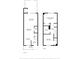 Two-story floor plan featuring a living room, kitchen, dining area, porch, primary bedroom, and additional bedroom at 1215 Green Oaks Ln # H, Charlotte, NC 28205