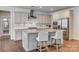 Bright kitchen showcases granite countertops, stainless steel appliances, and a center island with seating at 155 Boxelder Rd, Clover, SC 29710