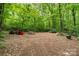 Cleared area with a tractor, logs, and other items, nestled within a private and wooded lot at 1669 Mary Ellen Dr, Fort Mill, SC 29708