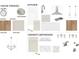 Image displaying the design selections for a home, including fixtures, hardware, and finishes at 17033 Malone Ln, Mint Hill, NC 28227