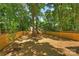 Spacious backyard featuring a wooden fence and mature trees at 1711 Summey Ave, Charlotte, NC 28205