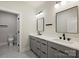 Contemporary bathroom with dual vanities, modern fixtures, and a sleek, stylish design at 1711 Summey Ave, Charlotte, NC 28205