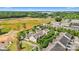 Aerial view showcasing homes in a community with green spaces at 17916 Ragtop Day Ln, Cornelius, NC 28031