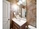 Bathroom with vanity and decorative wall finish at 200 Waterby Way, Matthews, NC 28104
