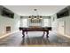 Game room featuring a pool table, mounted TV, and recessed lighting at 208 Mcduffie Ln, Fort Mill, SC 29715