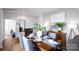 Formal dining room with a wooden table, upholstered chairs, and stylish decor at 227 Paige Rd, Kings Mountain, NC 28086