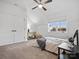 Bright bedroom features vaulted ceilings, a ceiling fan, and a sunny window view at 2370 Bridgewater Rd, Rock Hill, SC 29730