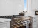 Gourmet kitchen with professional-grade gas range, herringbone backsplash, and premium finishes at 2370 Bridgewater Rd, Rock Hill, SC 29730