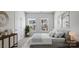 Cozy bedroom with neutral tones, comfortable bed, ample natural light from double windows, and minimalist decor at 2918 Sloan Dr, Charlotte, NC 28208