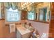 Classic bathroom featuring pink tile, mirrored vanity, and bright lighting at 3008 Imperial Dr, Gastonia, NC 28054