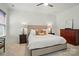 Cozy bedroom with a comfortable bed, side tables with lamps, and neutral color scheme at 330 Horton Grove Rd, Fort Mill, SC 29715