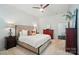Inviting bedroom with a comfortable bed, warm lighting, and a view of the hallway at 330 Horton Grove Rd, Fort Mill, SC 29715