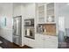 Bright kitchen featuring stainless steel appliances, glass front cabinets, and granite countertops at 330 Horton Grove Rd, Fort Mill, SC 29715
