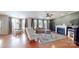 Inviting living room features fireplace, hardwood floors, and neutral colors at 3617 Ruth St, Indian Trail, NC 28079